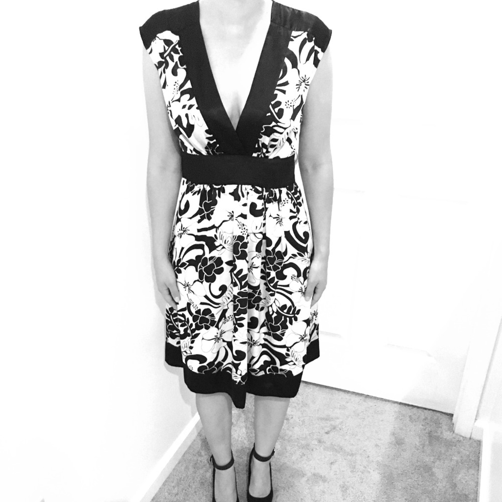 Black and white dress